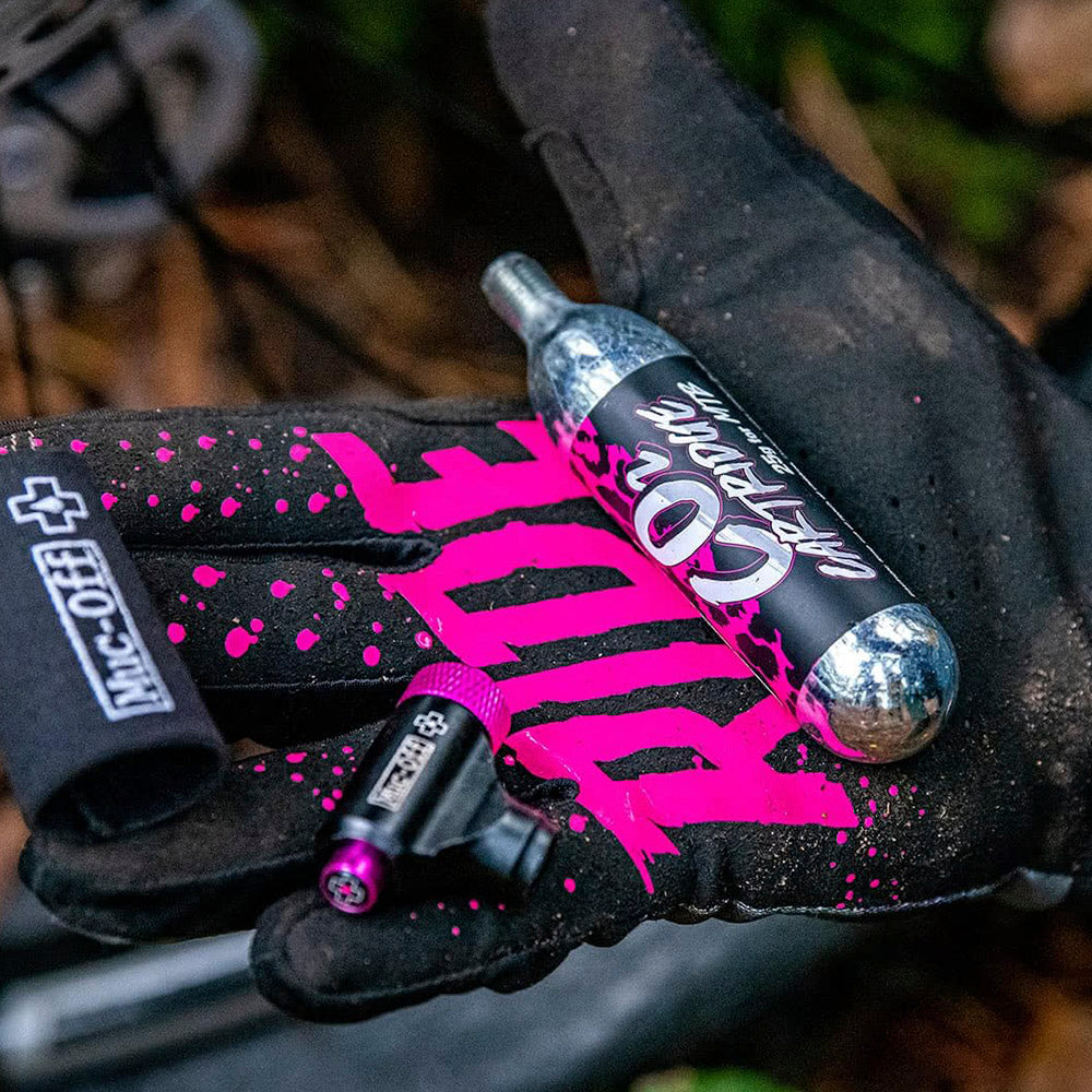 Muc-Off Kit MTB – 2 Capsulas CO2 Inflador y Manga
