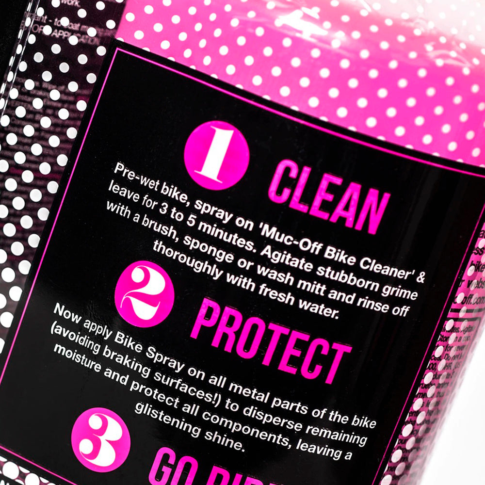 Muc-Off Paquete Limpiador + Protector de Bicicleta
