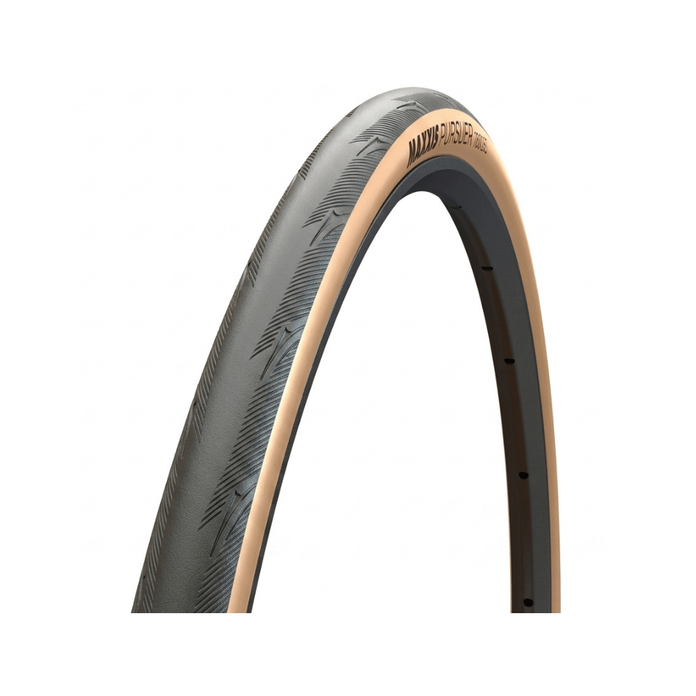 Llanta Maxxis Pursuer – 700×25C / Plegable / Café / 60 TPI / 120 Psi / Tanwall
