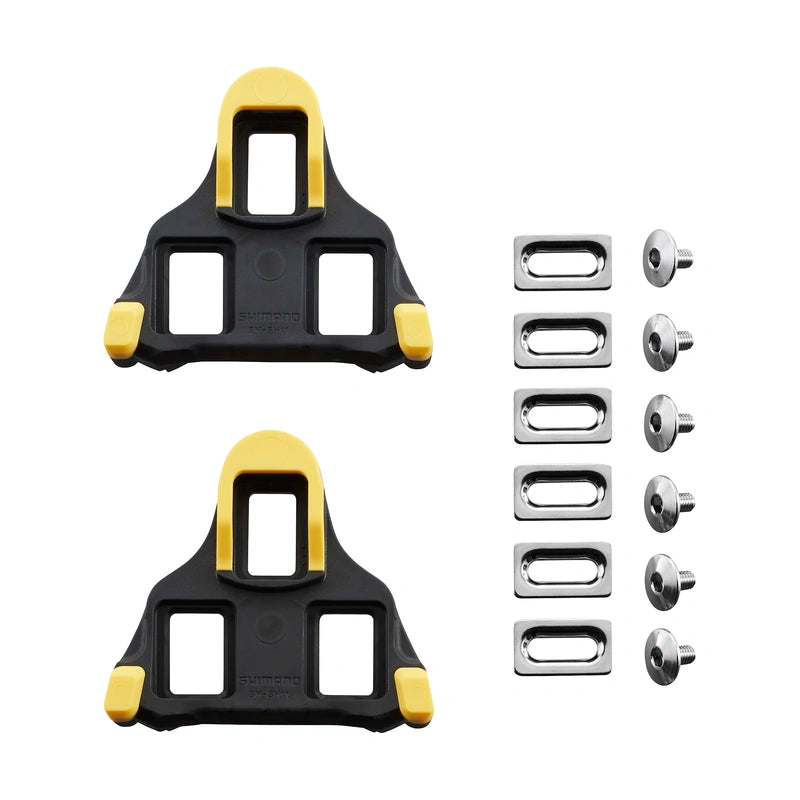 Placas de Ruta Shimano SM-SH11 Amarillas 6 Grados