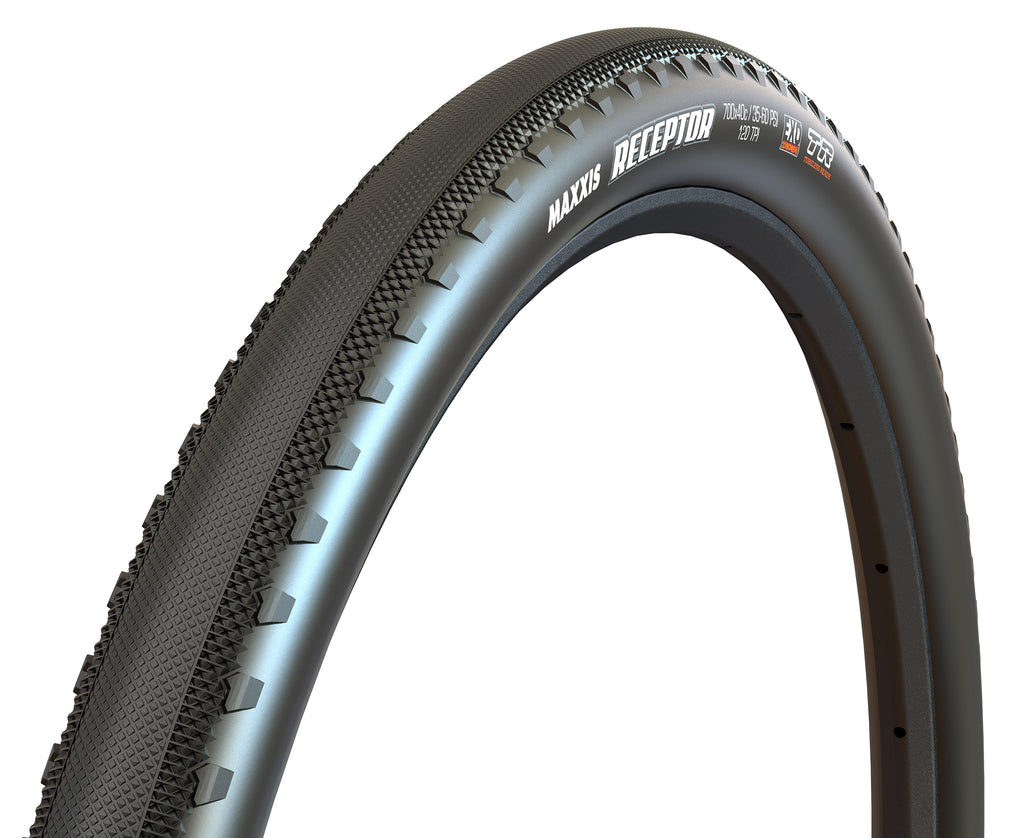 Llanta Maxxis Receptor – 700x40C / Plegable / Negro / 120 TPI / EXO/TR