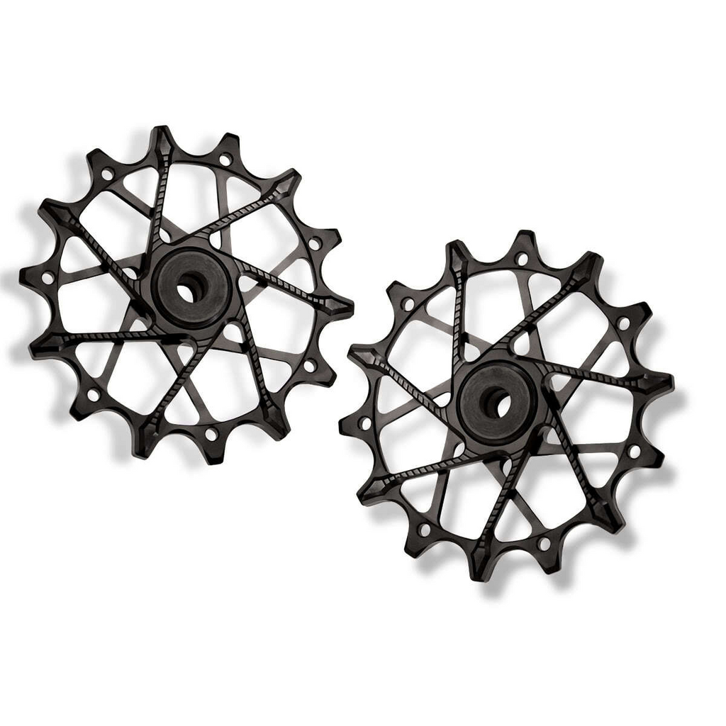 Poleas Garbaruk para cambio trasero Shimano | 14T + 14T (12 vel. con jaula estandar)