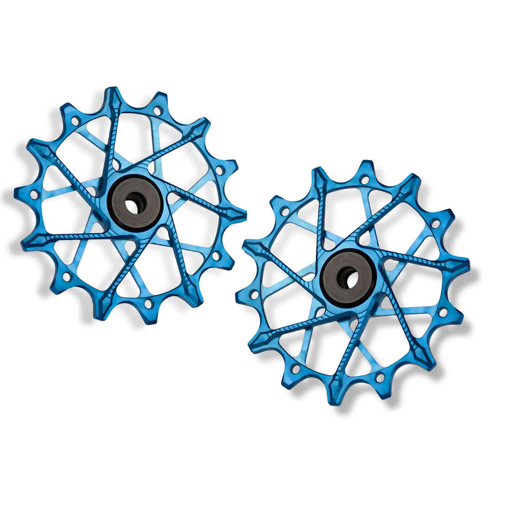 Poleas Garbaruk para cambio trasero Shimano | 14T + 14T (12 vel. con jaula estandar)