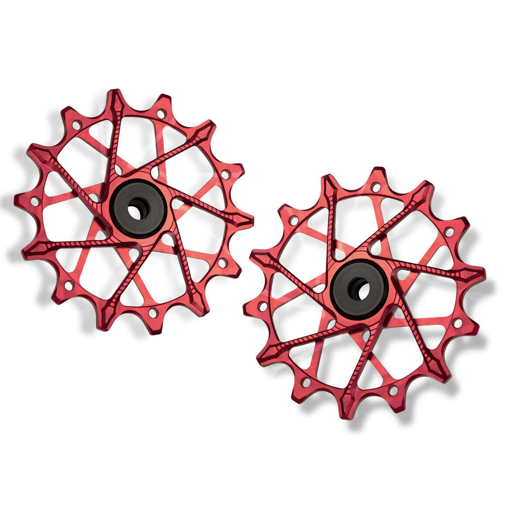 Poleas Garbaruk para cambio trasero Shimano | 14T + 14T (12 vel. con jaula estandar)