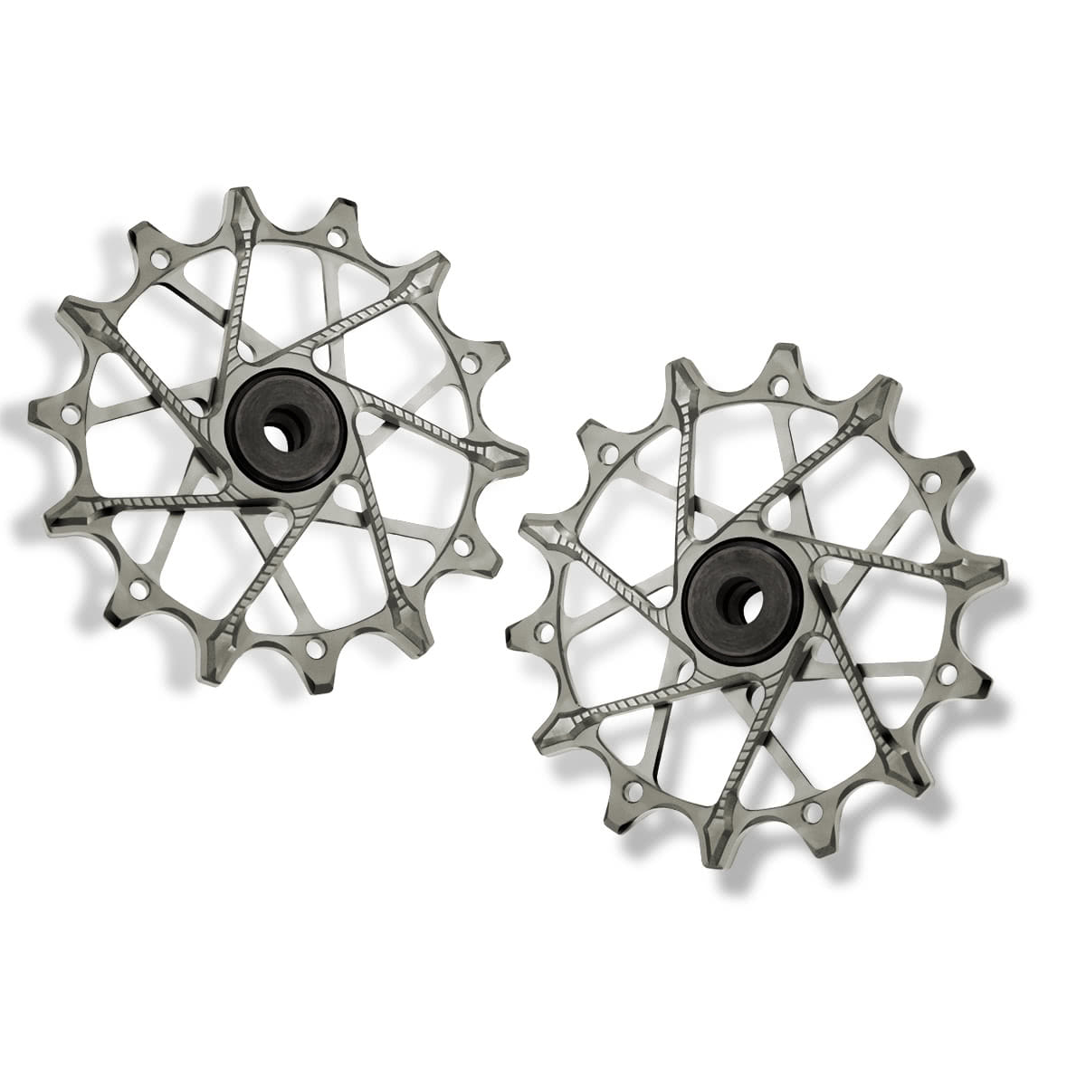 Poleas Garbaruk para cambio trasero Shimano | 14T + 14T (12 vel. con jaula estandar)