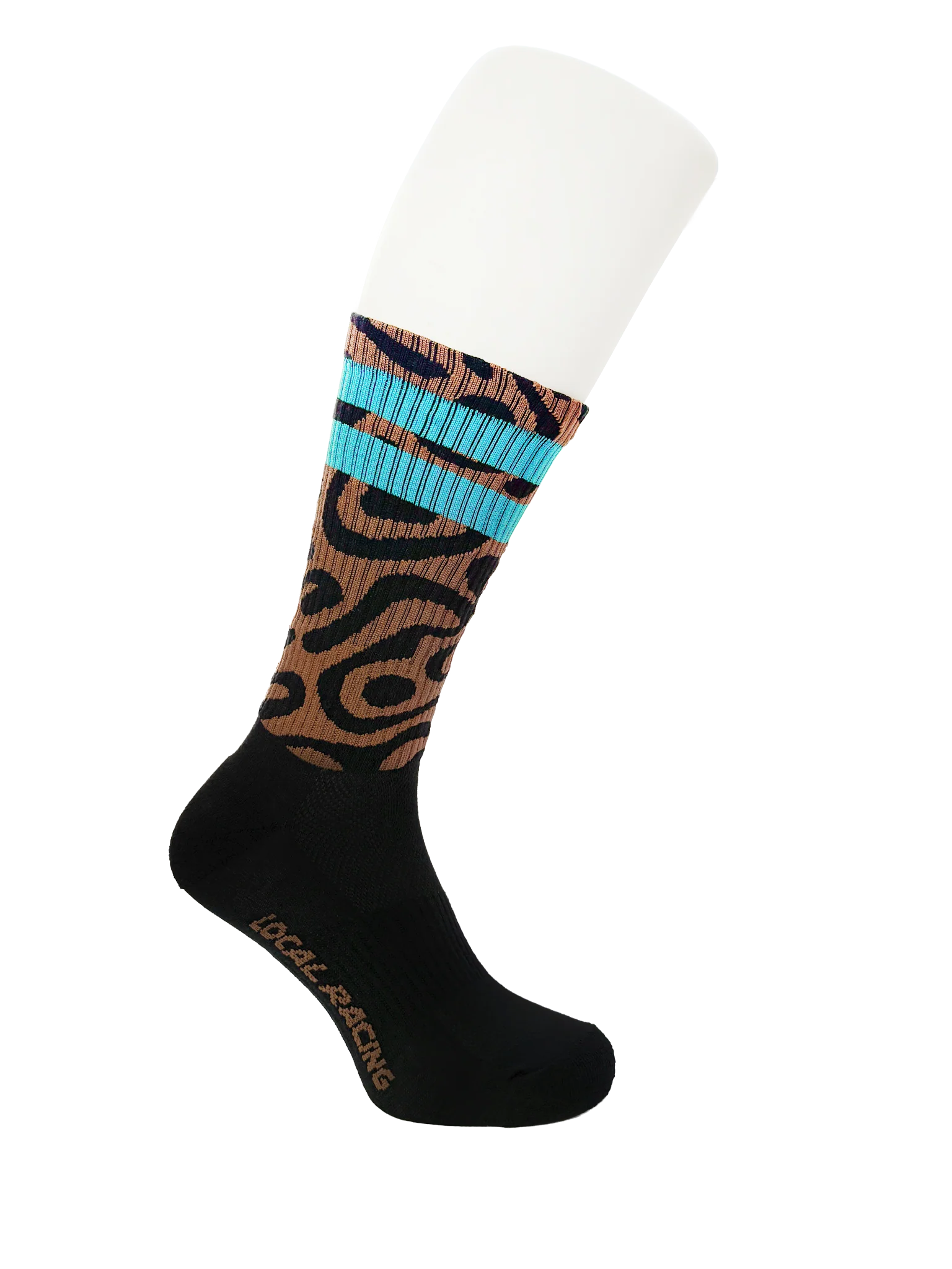 Calcetas MTB Local Racing Rider Socks Raw Negro/Azul Scooby