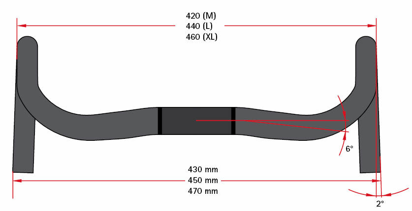 SYNTACE Racelite2 Carbon Ø31.8 XL 460mm