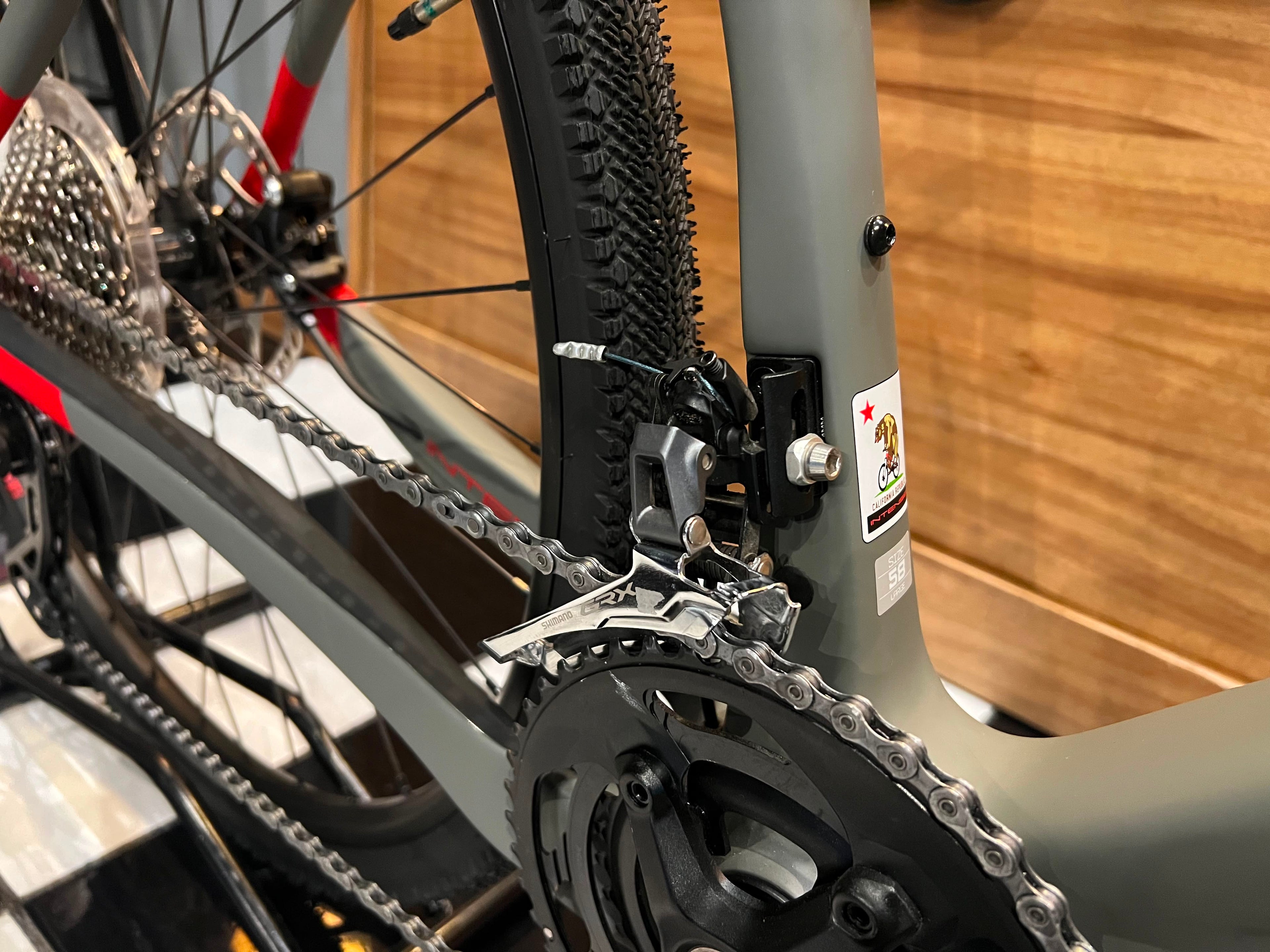 Bicicleta GRAVEL Intense 951 Monument Grey GRX X2 Full Carbon Talla L