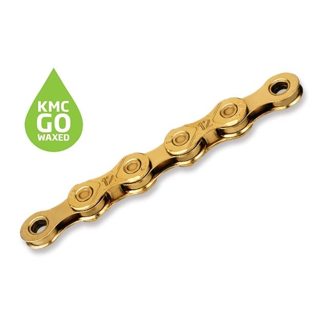 Cadena KMC 12v X12 Go WAX Ti-Gold 126E