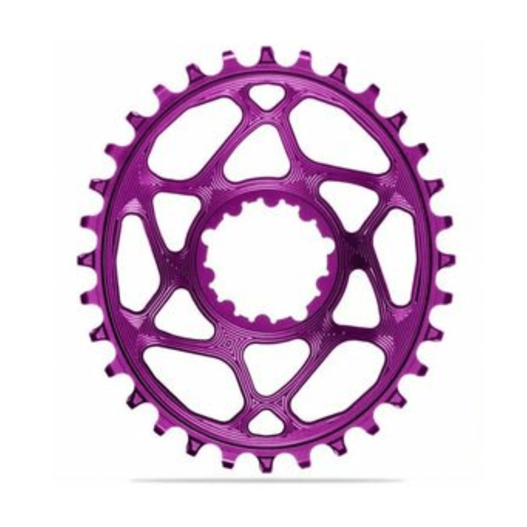Absolute Black OVAL BOOST SRAM 3MM OFFSET Purple 30T