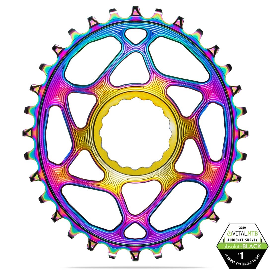 Absolute Black RaceFace Oval Boost Rainbow 30T