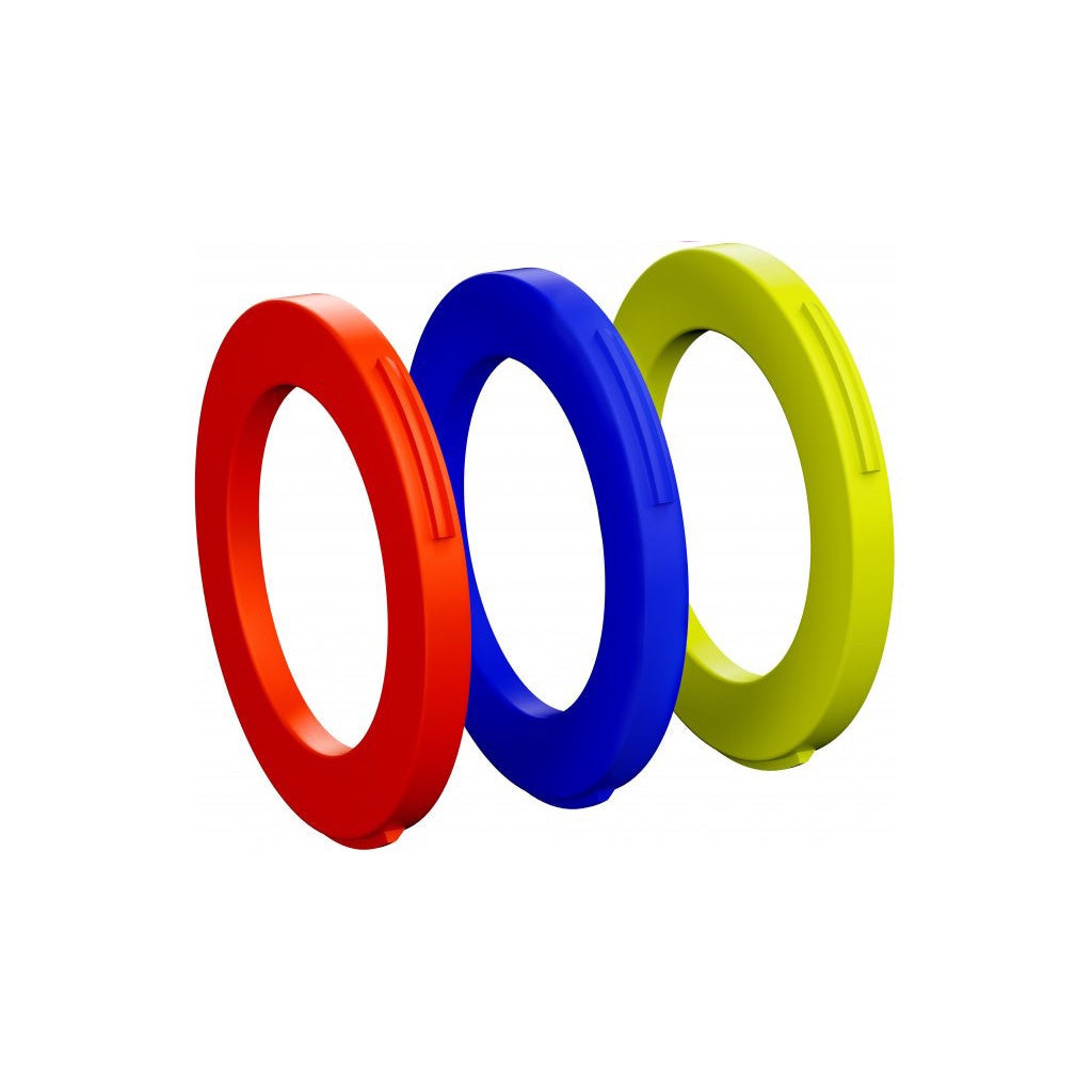Anillos para caliper, 2 pistones, (azul, rojo neón, amarillo neón) 6 piezas