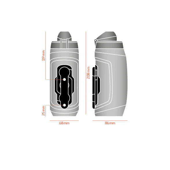 Anfora FIDLOCK TWIST SET 590ml + Base Fidlock para Bicicleta
