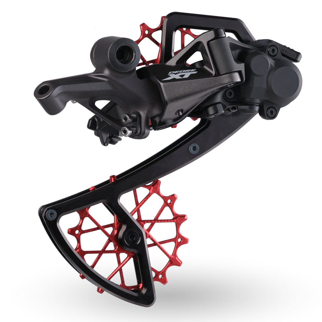 Jaula de desviador trasero Garbaruk + Poleas 14T + 16T para Shimano 12 vel
