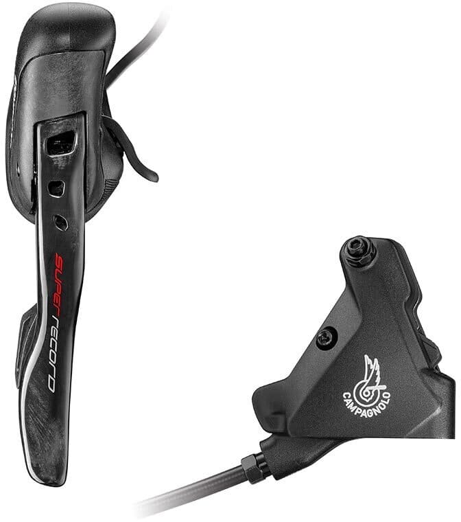 Palanca de cambios con caliper Campagnolo Super Record EPS Hidráulico 160mm Izquierda