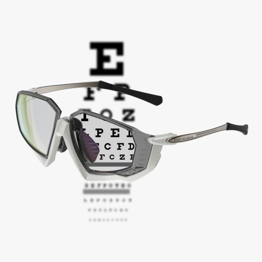 Lentes Scicon Aerojet RX Metal White para graduar