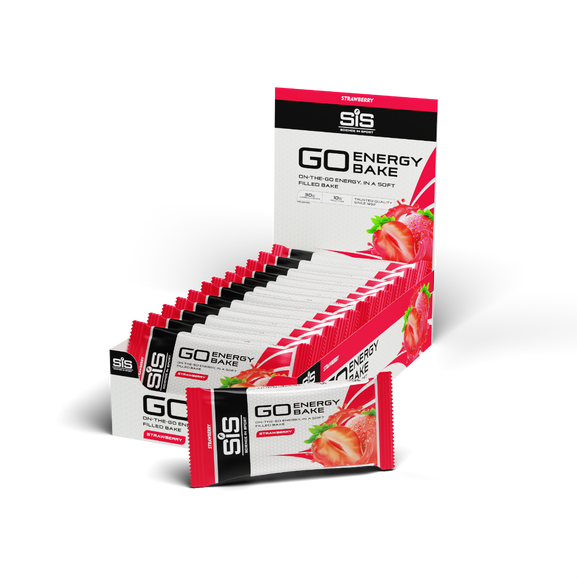 Barra Energetica SIS Go Energy Bake Sabor Fresa -CAJA de 12-