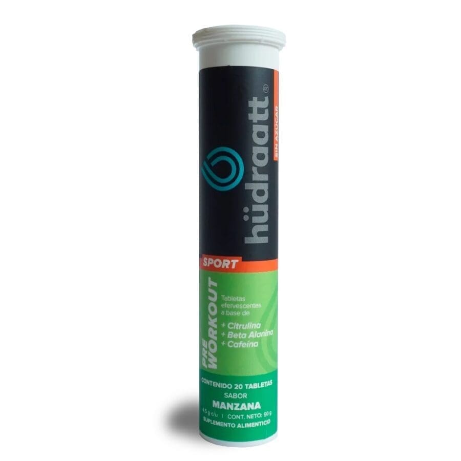 Electrolitos Hudraatt PRE Workout Manzana 1 pza con 20 tabletas