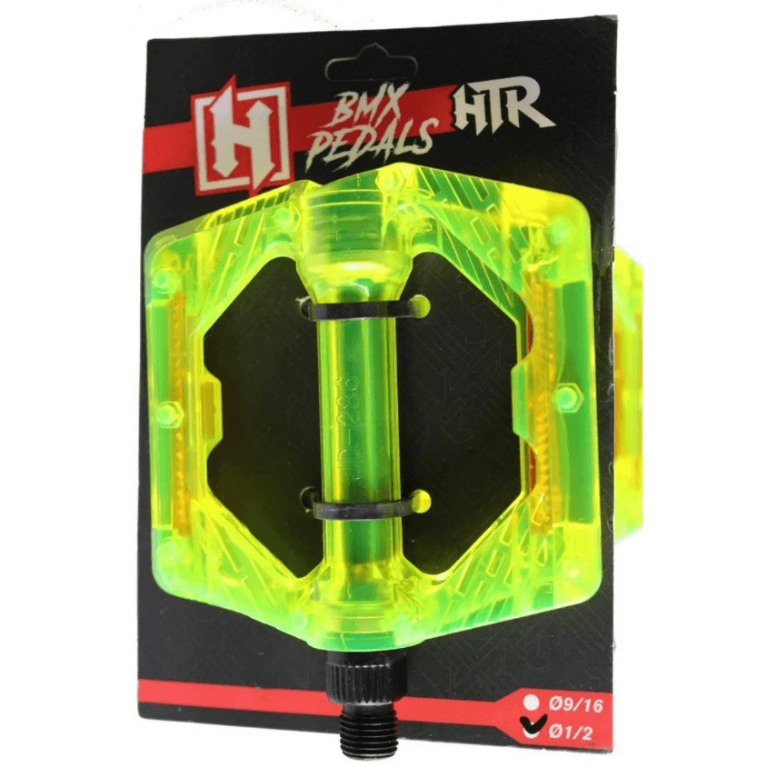 Pedales Bmx HTR Nylon 1/2 Verdes