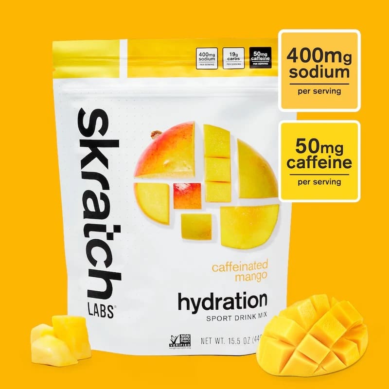 Skratch Labs Hydration Mix Mango + Caffeine 440gr