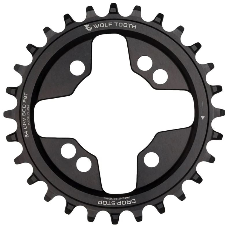 WOLFTOOTH MONOPLATO 28T 96 mm BCD para Shimano XT M8000 y SLX M7000 64 mm BCD