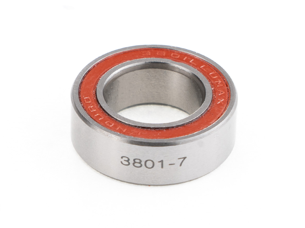 63800 LLU MAX-7 - Balero de Suspensión Radial de Doble Hilera, Diseño MAX, ABEC-3, (10 mm × 19 mm × 7 mm)