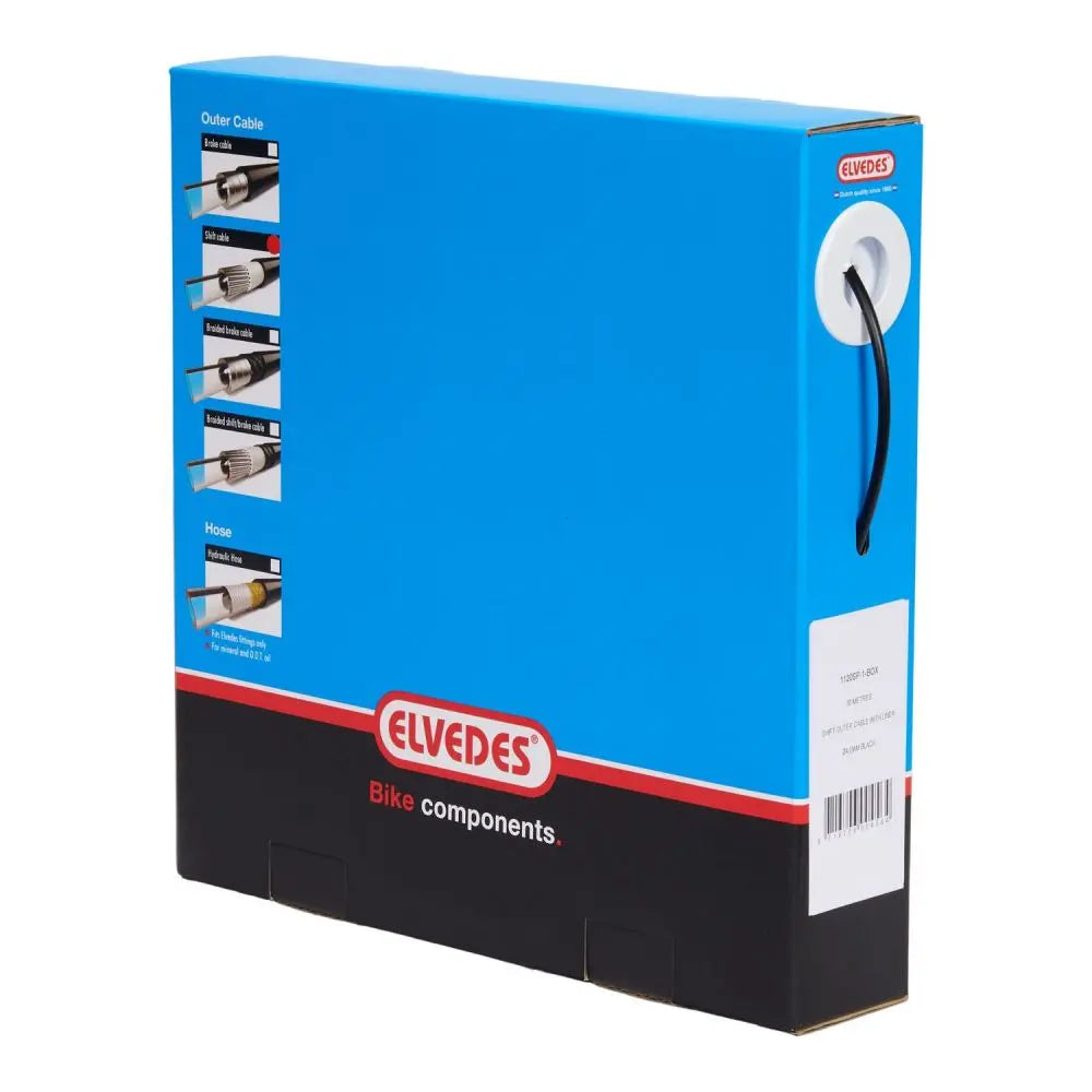 CAJA DE FORRO ELVEDES NEGRO Ø4.1 mm PARA CABLE DE CAMBIO Ø1.1 mm (30 mts)