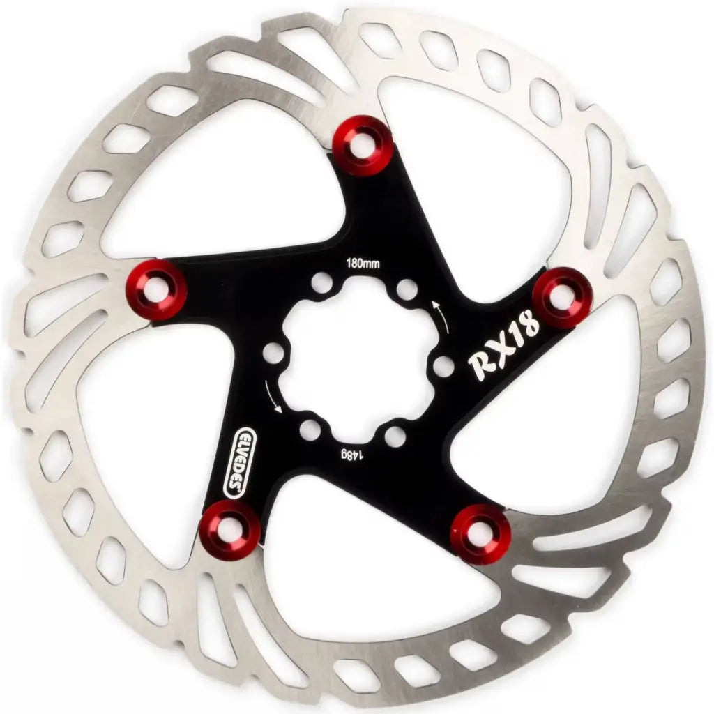 ROTOR FLOTANTE ELVEDES RX18 180mm 148g | (INCLUYE 6 TORNILLOS) | 1.8mm DE ESPESOR