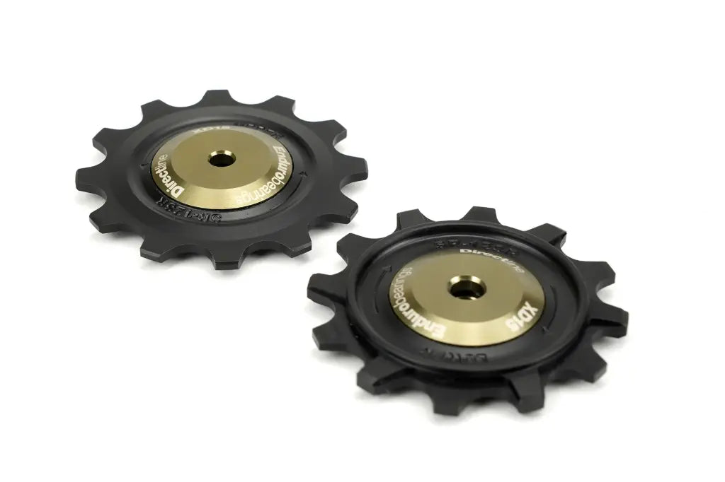 BKCJ-0402 - POLEAS DE CAMBIO DE 12 DIENTES, BALERO HÍBRIDO CERÁMICO XD15, DELRIN MECANIZADO PARA DESVIADORES SRAM DE 12 VELOCIDADES PARA CARRETERA Y GRAVEL (TORNILLO SUPERIOR DE 4 MM/TORNILLO INFERIOR DE 5 MM) - GRAFITO
