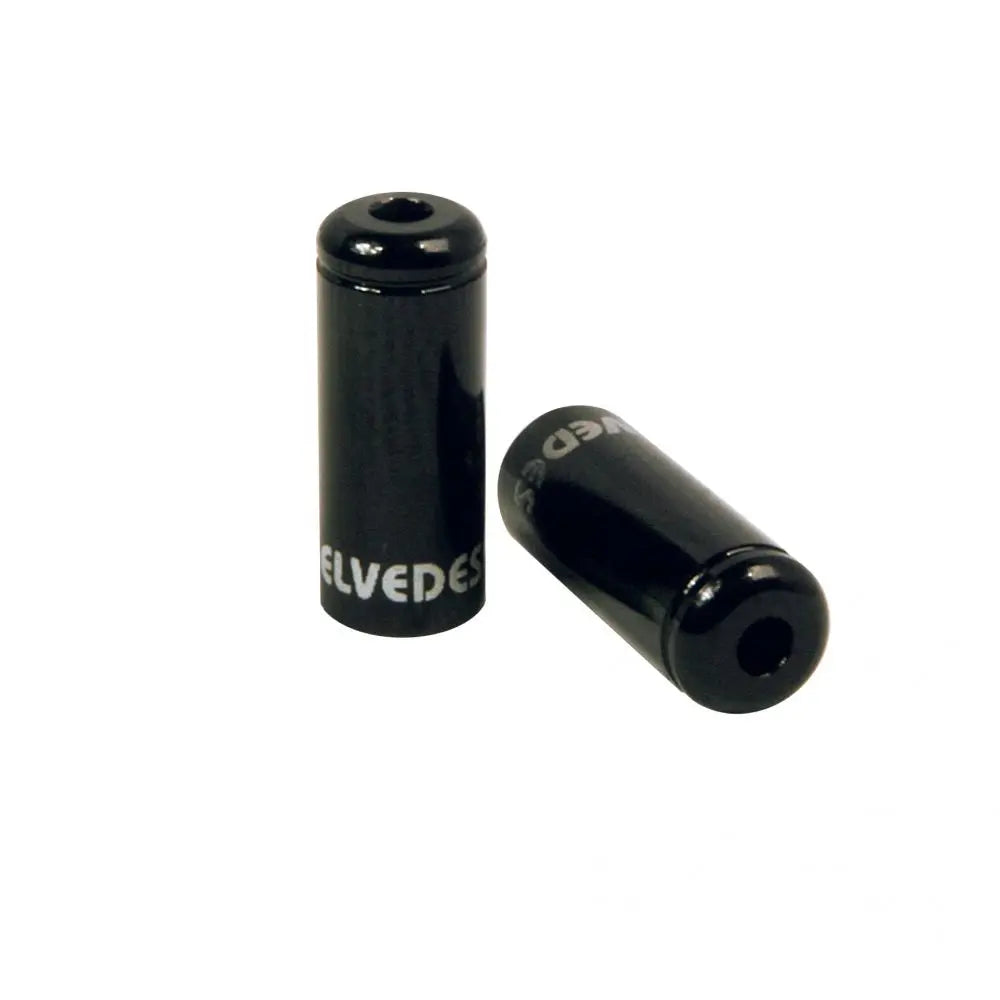 50 FERULAS "END CAPS" ø4,2mm DIAMETRO ALUMINIO NEGRO