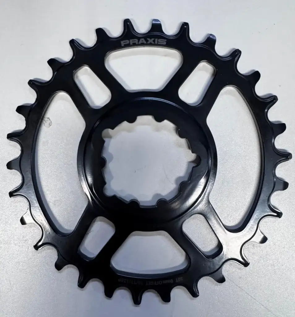 Monoplato Praxis DM1x | MTB | Montaje Directo | "SRAM 3T" | 0mm Offset | Negro (Sin Maquinado)