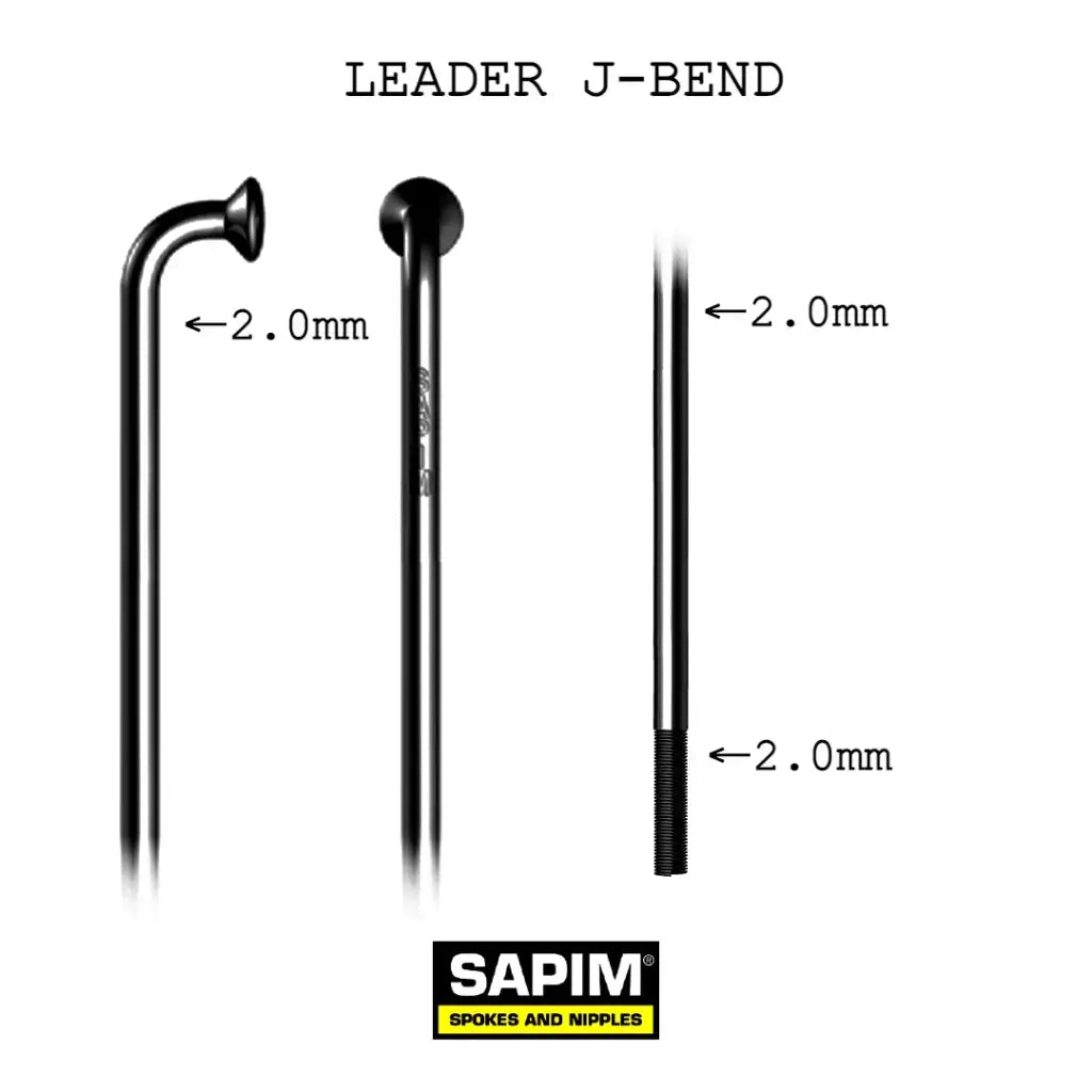 Rayo SAPIM LEADER "J" Negro 280mm