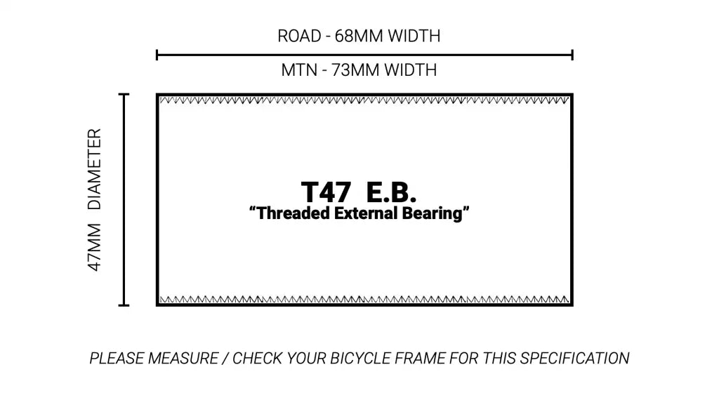 TAZA DE CENTRO PRAXIS M30 - T47 EXTERNAL BEARING 68MM RUTA | 73MM MTB
