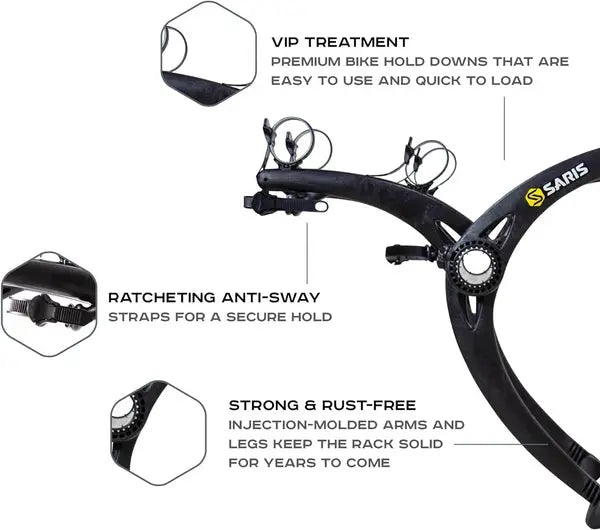 Rack Saris para cajuela BONES 2 Bikes