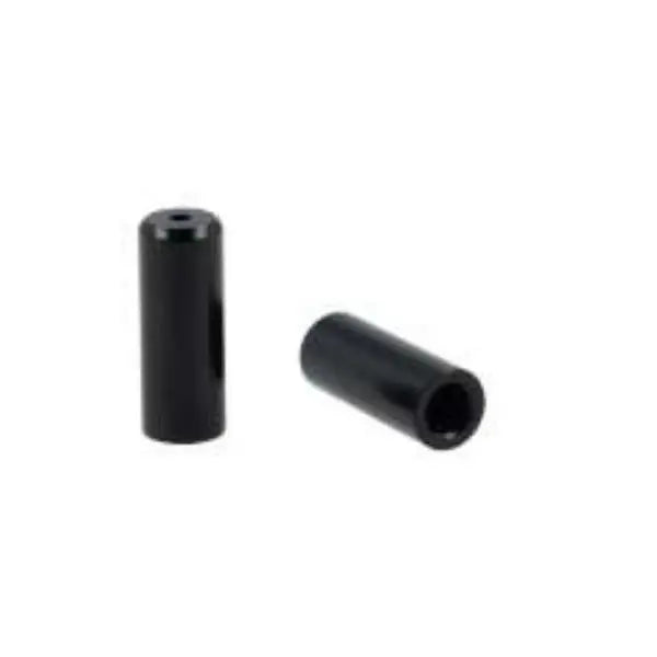 50 FERULAS "END CAPS" Ø3.3mm DIAMETRO INTERIOR (Ø5.7mm DIAMETRO EXTERIOR) x12mm ALUMINIO NEGRO