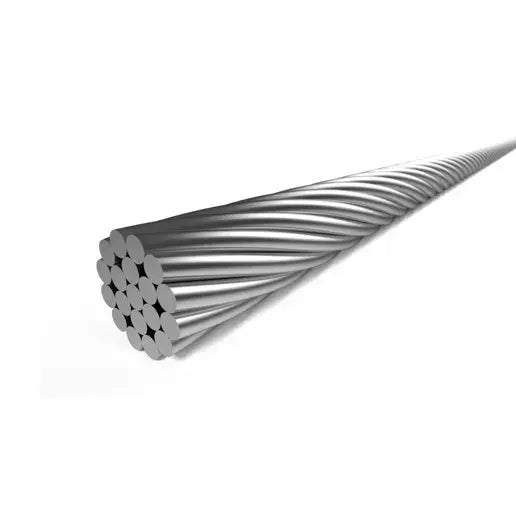 50 cables internos de freno de 3000 mm, 19 hilos, acero inoxidable Ø1.5 mm, con terminal tipo T (nipple) Ø7 × 6