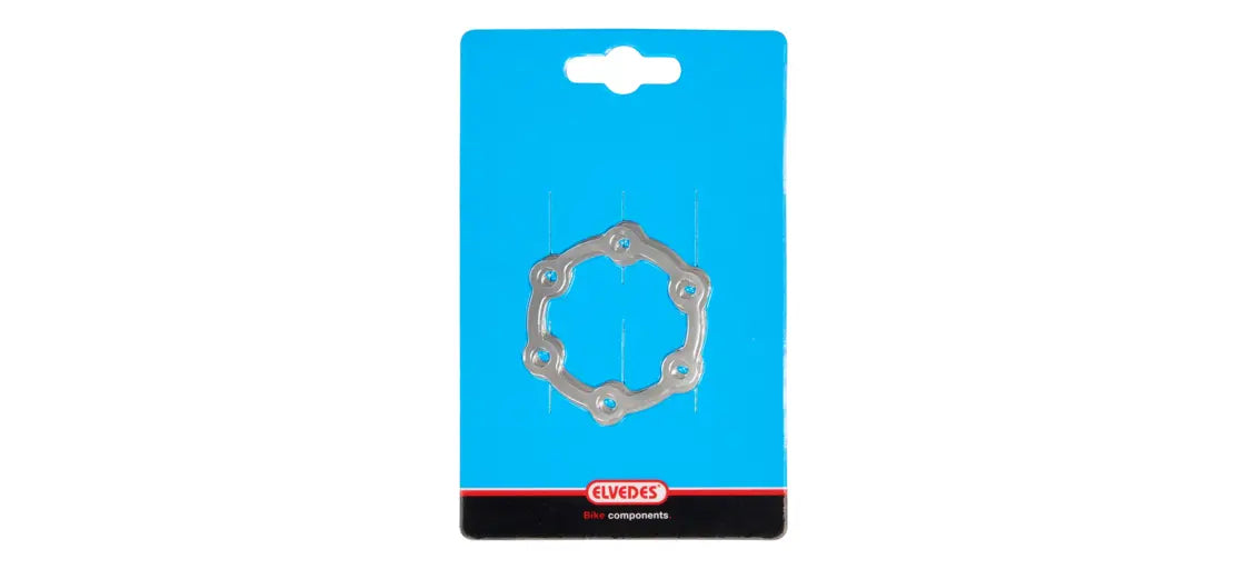 8 ARANDELAS PARA ROTOR (0,1 mm espesor) DE ACERO INOXIDABLE