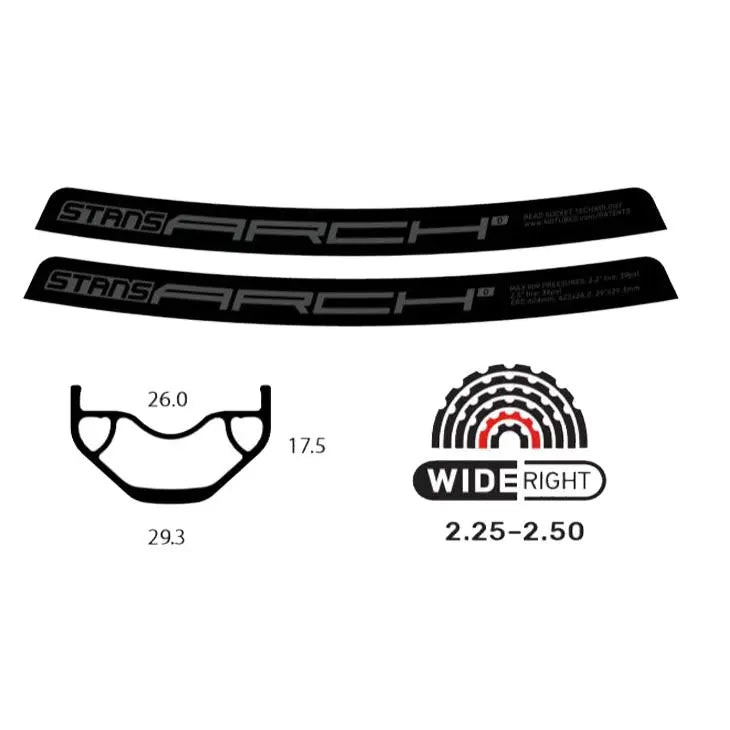 ARO STAN'S ARCH D 29, 32H, BLACK, SILVER TA 2507