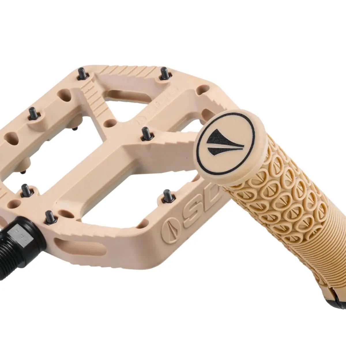 Pedal SDG con Grip 31mm Cafe