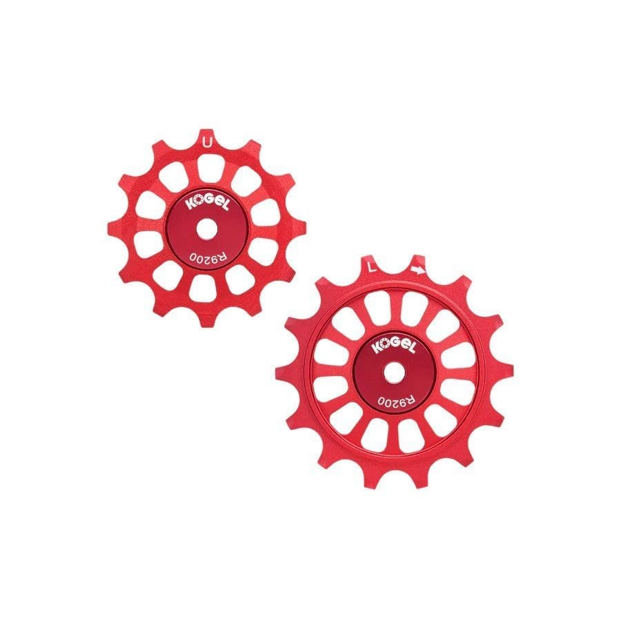 Poleas Oversized Kogel 12/14T Full Ceramic para Shimano 12v Red