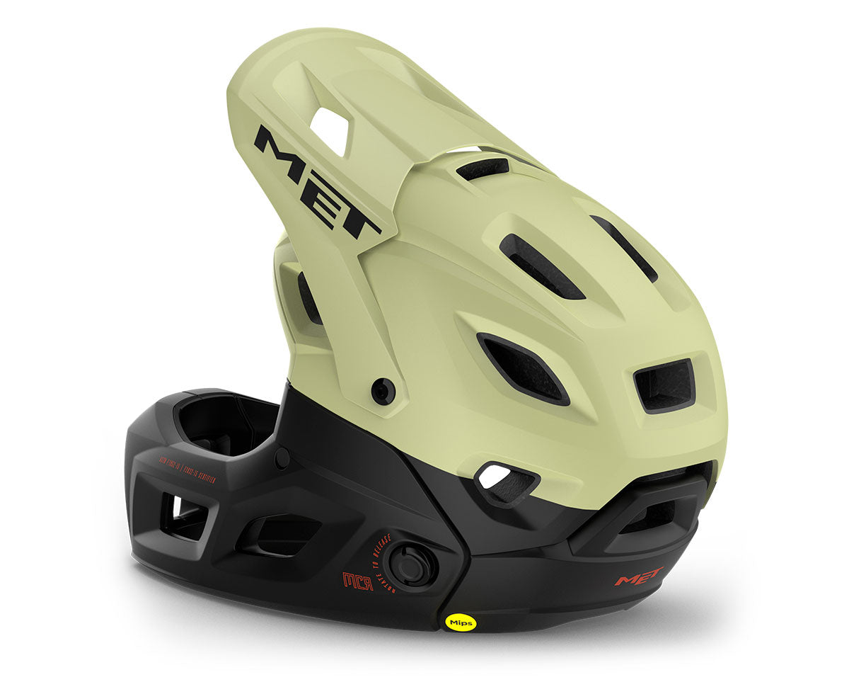 Casco Full Face MET Parachute MCR MIPS Verde Pistache