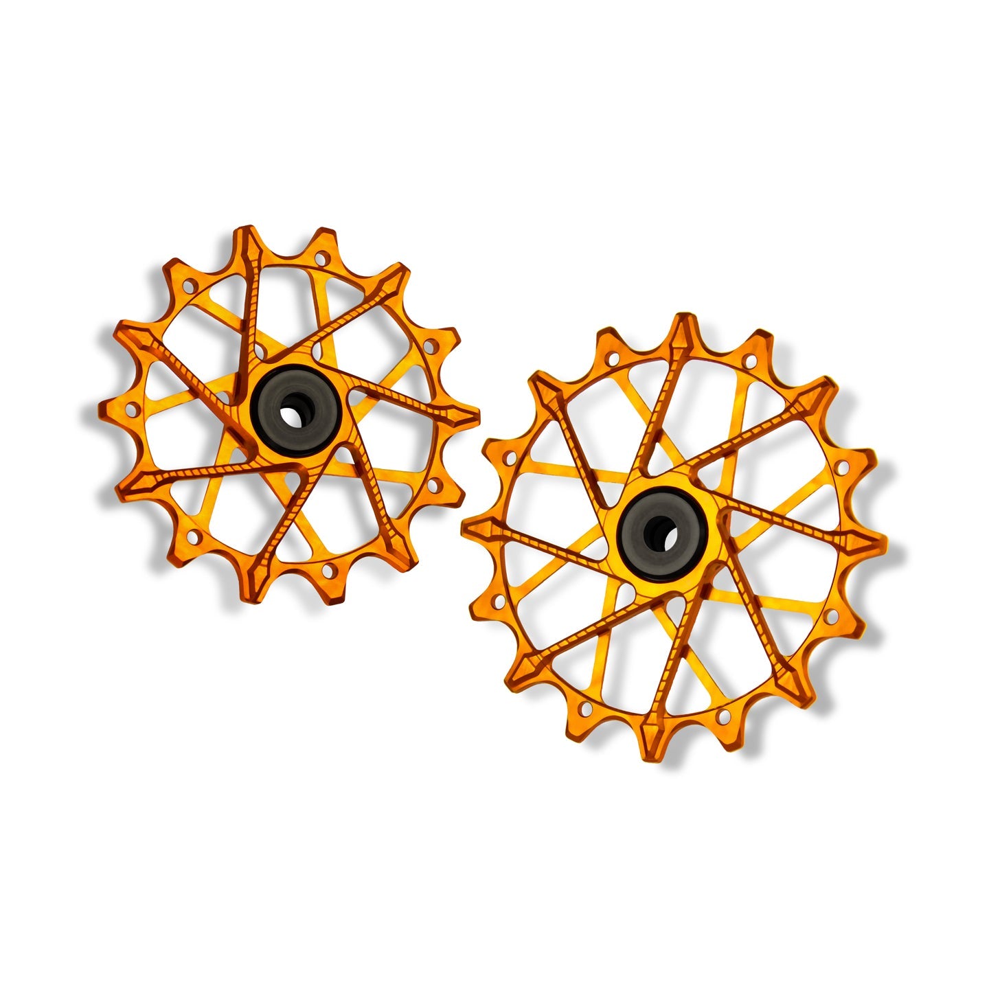 Poleas Garbaruk para cambio trasero Shimano | 14T + 16T (12 vel. con jaula garbaruk)
