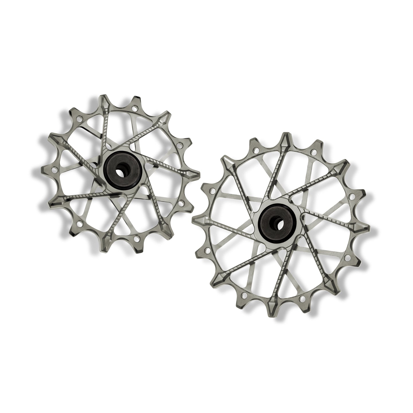 Poleas Garbaruk para cambio trasero Shimano | 14T + 16T (12 vel. con jaula garbaruk)