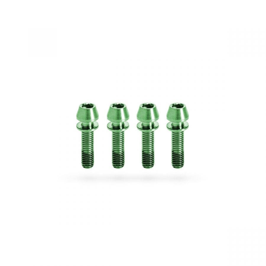 Set de Tornillos de Titanio Kogel para Poste de Manubrio STEM Verde