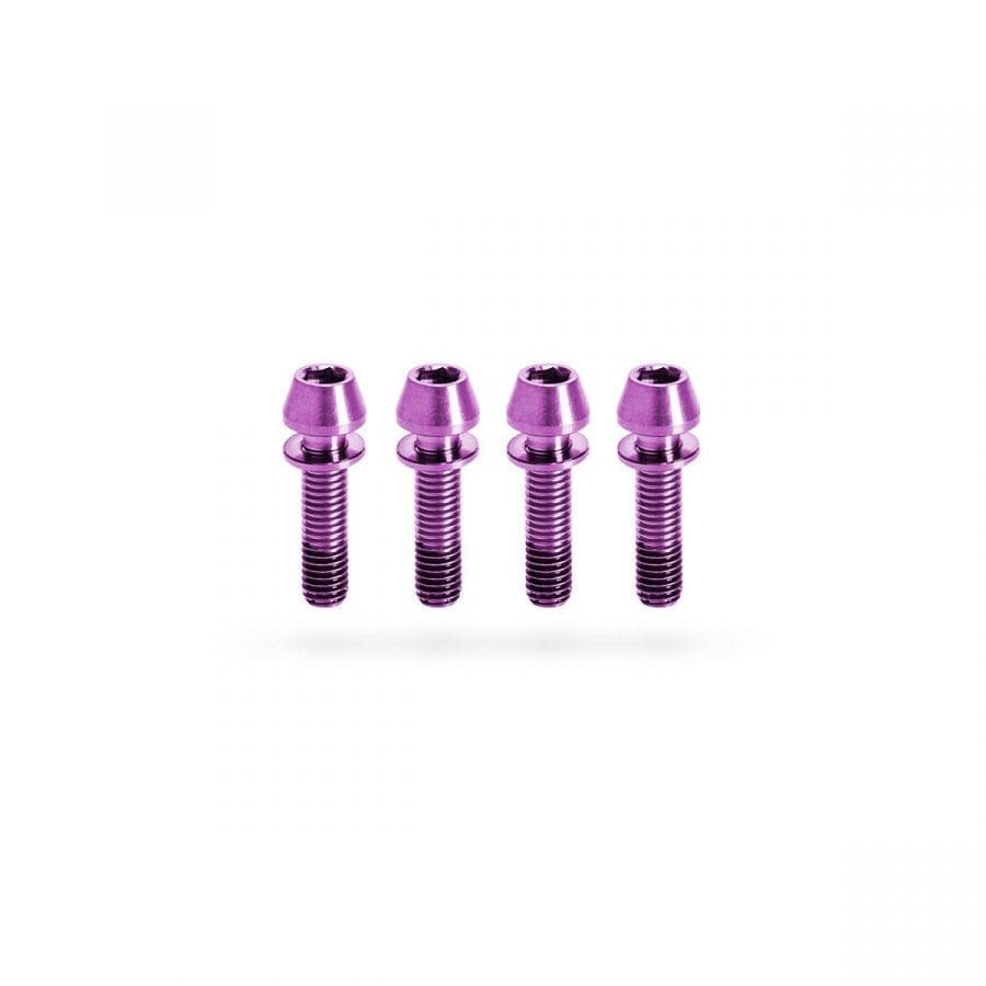 Set de Tornillos de Titanio Kogel para Poste de Manubrio STEM Morado