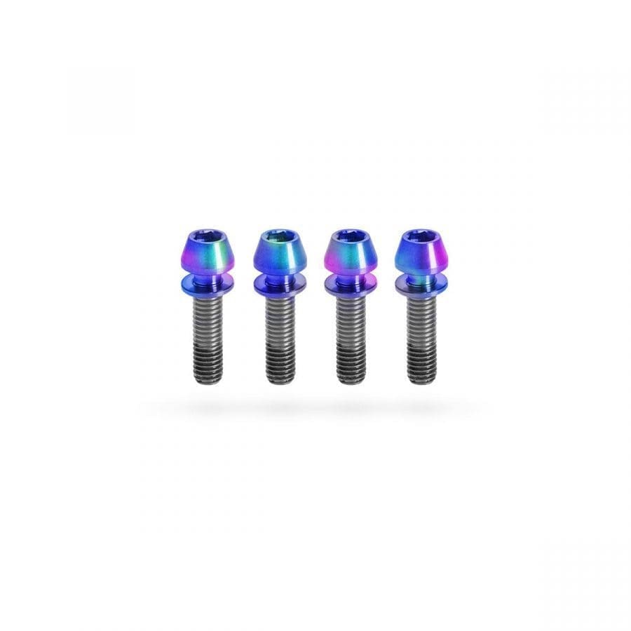 Set de Tornillos de Titanio Kogel para Poste de Manubrio STEM Rainbow