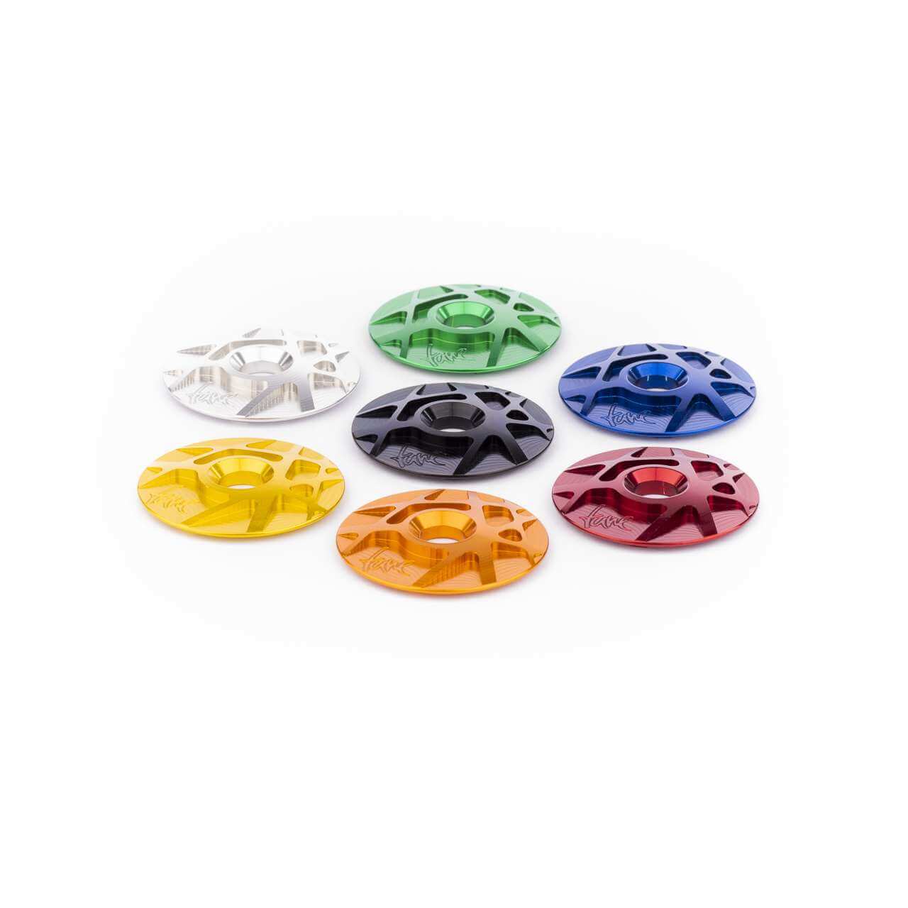 TUNE CAP, Tapa de direccion + tornillo de aluminio - Froggy-green