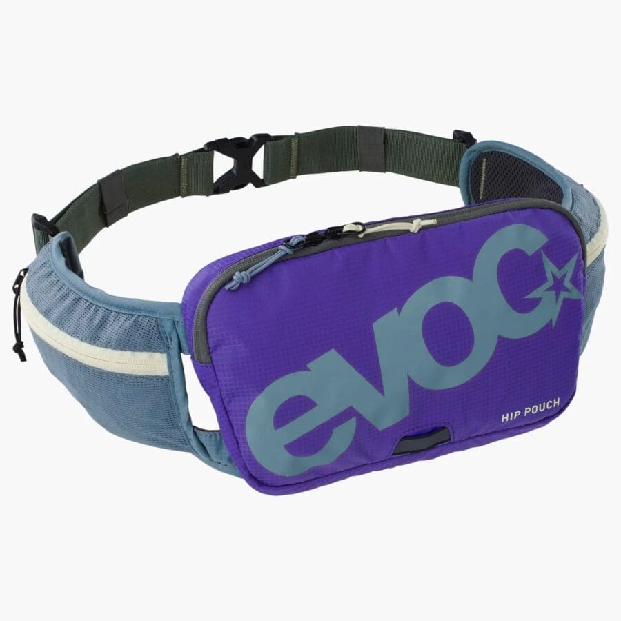 Cangurera EVOC Hip Pouch Steel – violet – dark olive